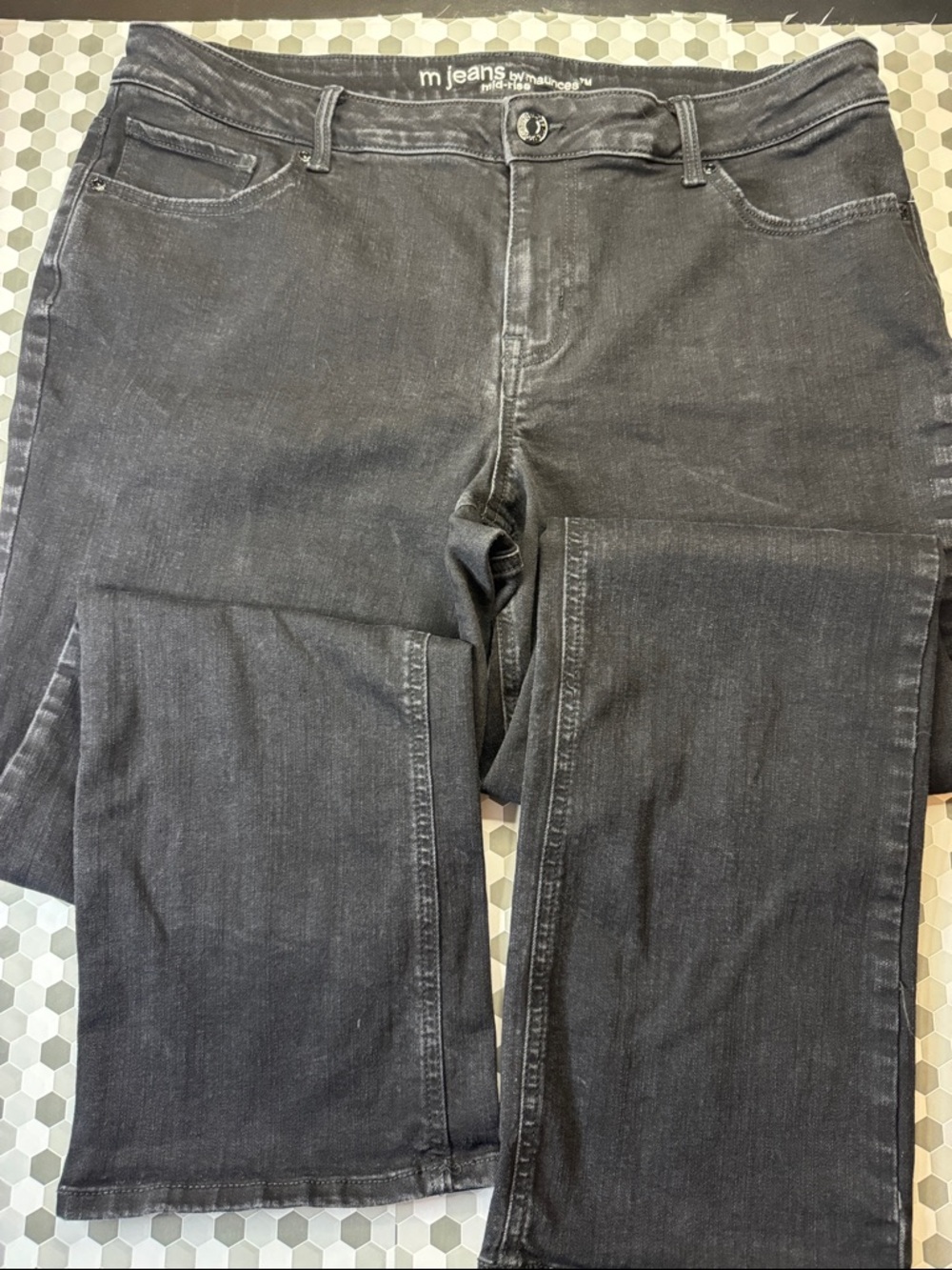 Maurices Dark Gray Straight-Leg Jeans